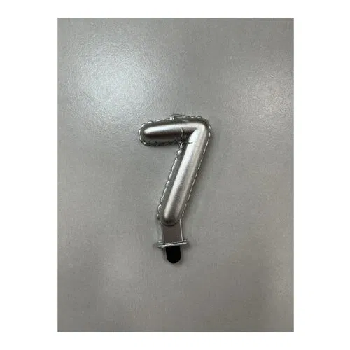 BALLOON CANDLE SVECICA,SREBRNA BROJ 7 710397